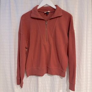 Universal Thread Half Zip Rust Sweatshirt